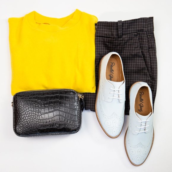 Parallel Shoes Shoes - White Wingtip Oxford - Confidence Collection